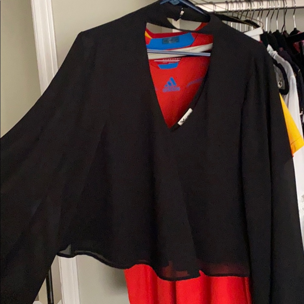 Mumu flare sleeve top